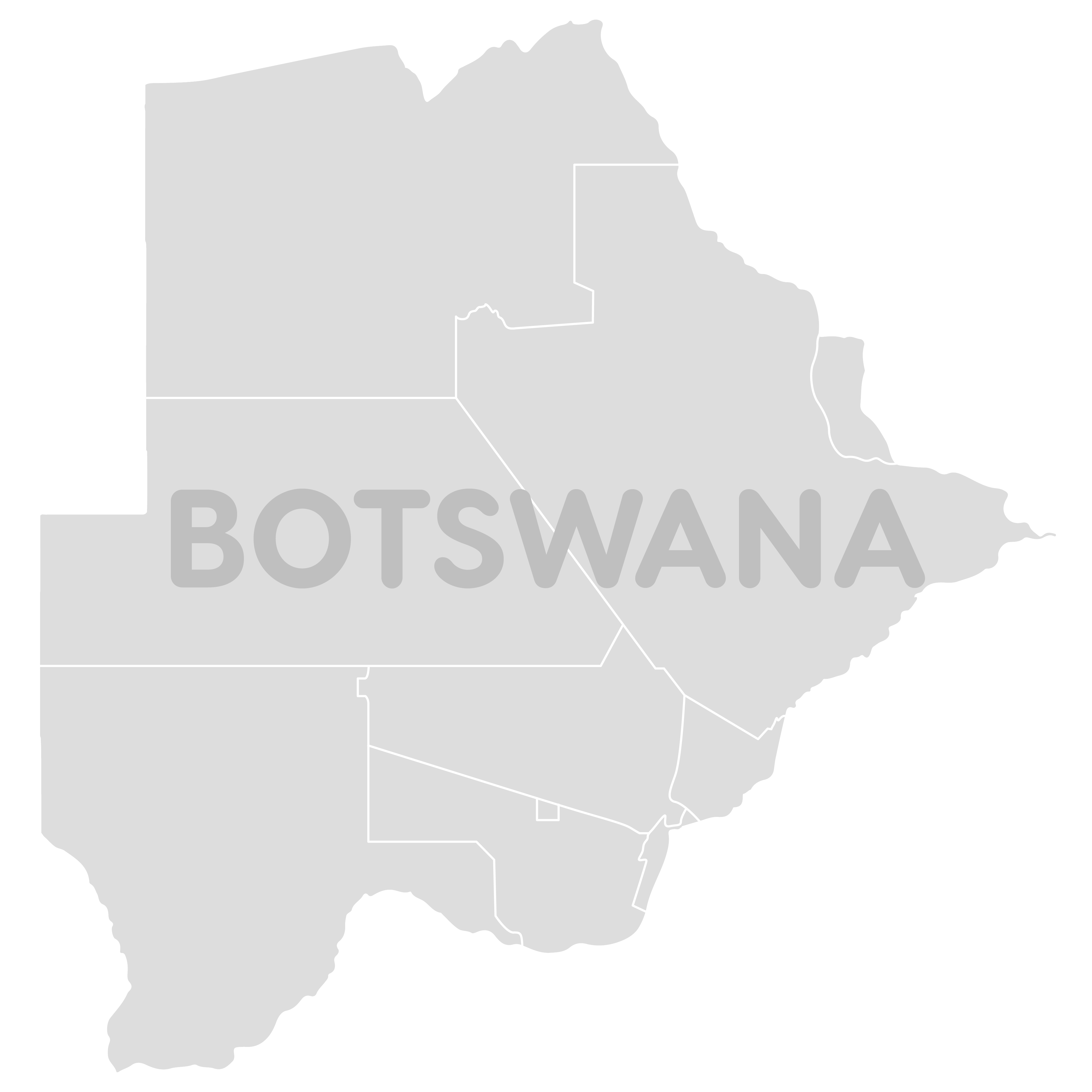 TourSA Botswana Map