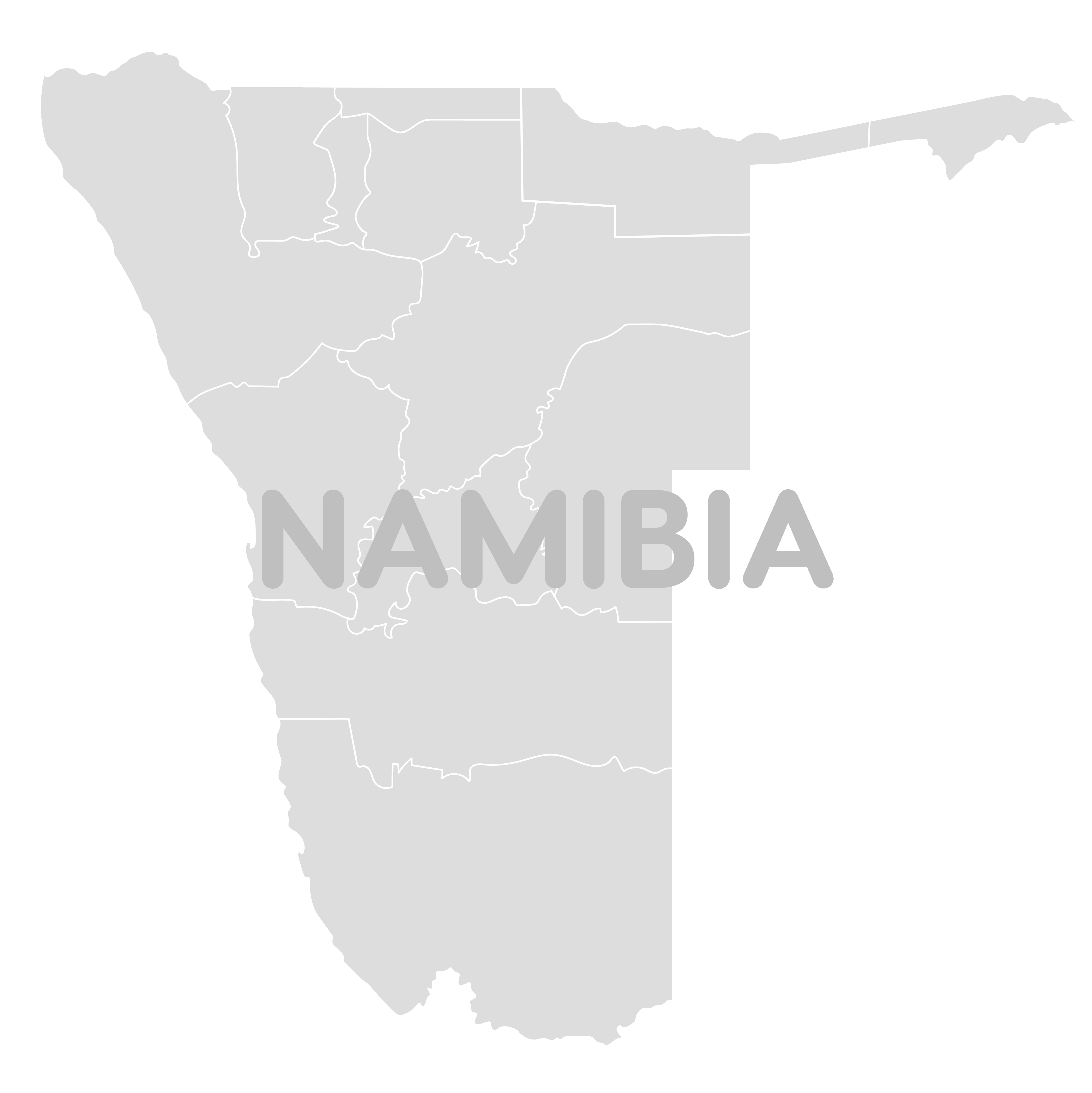 TourSA Namibia Map 
